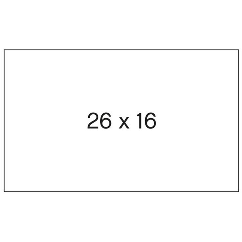 APLI étiquettes de prix pour pistolet à étiqueter, 21 × 12 mm, blanc, 6 rouleaux